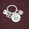 Nfyxcaz 60th Birthday Keychain Gifts for Women Men Inspirational Birthday