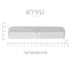 KYVU A1 Handmade 17.2 cm Dual-Tooth Aluminium Comb