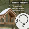 Kahedincy 4 Pcs Hanging Chains with Hooks, Security Cable with