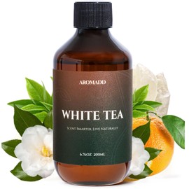 Aromadd Aromadd Hotel Scents Diffuser Oil White Tea, Luxury Essential Oils for Waterless Diffuser, Aromatherapy Hotel Diffuser Oil for Home & Office, Long-Lasting Air Freshener - 6.76 Fl Oz, 200 ML