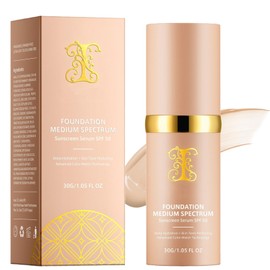 4 in 1 Colour Changing Foundation - Colour Changing Mature Skin Foundation - SPF50 Medium Spectrum Foundation - Full Coverage Skincare, Moisturizing Anti-aging, Universal Shade for All Skin Types