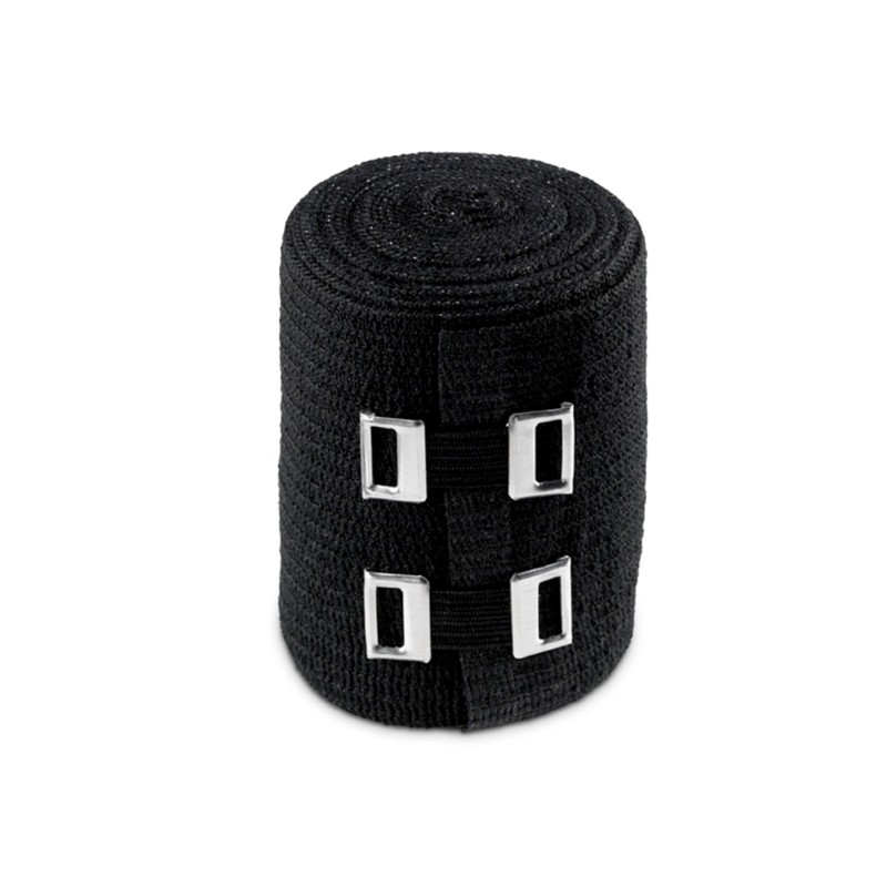 ACE Brand 3 Inch Elastic Bandage with with Clips, Black,
