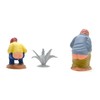 2 x pardre and son. 6 cm hidden nativity scene.