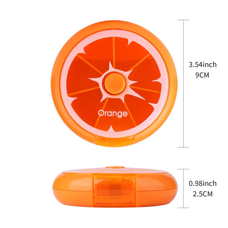 Creative Portable Mini 7 Day Weekly Circular Shape Rotary Cute