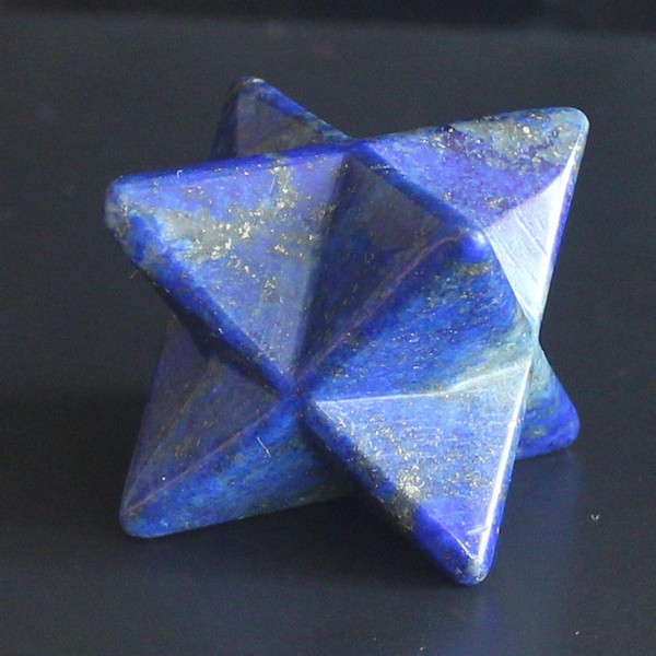 1.5'' Mixed gemstone crystal natural lapis geometry merkaba star chakra reiki healing