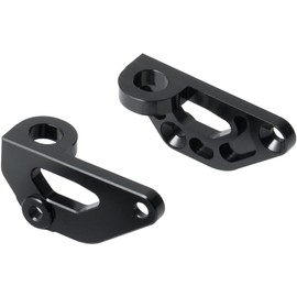 Pothyes SCX10 III Body Mounting Fixed Seat for Axial AXI03007 1/10 RC Crawler Car AluminiumUpgrade Parts(Black)