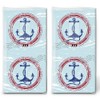 20 Individual Tissues Summer Anchor Postcard 2 Packs of 10 Individual Paper Handkerchiefs Printed as Gift