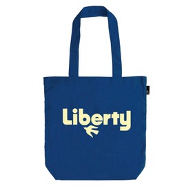 Route Vertical Tote Bag, Logo, Message, SC Tall, Recycled Cotton, 101904 royal blue