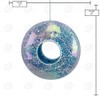 Red Carpet Studios Round, 9-Inch, Donut-Shaped Glass Bird Feeder, Blue