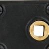 A29 Small 2 3/8 Inch Iron Rim Latch, Black Powder