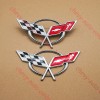 Truckemblems Pair Chrome Red For 1997-2004 C5 Front Nose and