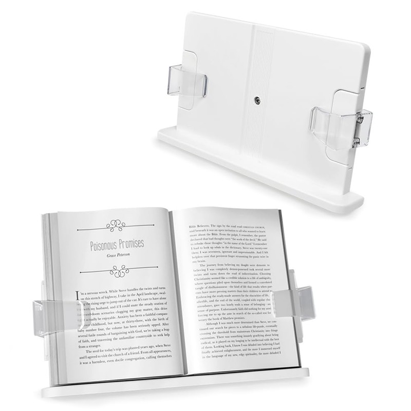 SIYINGSAERY Reading Stand, Book Stand, 180° Angle Adjustment, Reading Stand,