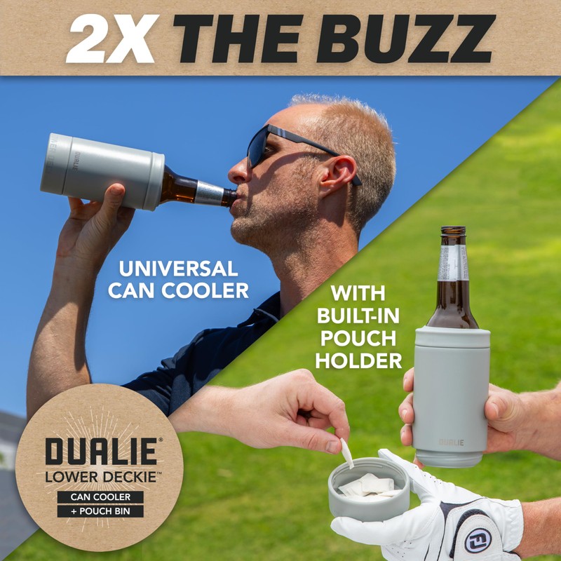 DUALIE Lower Deckie - Insulated 12 oz Can Cooler with