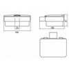 Emco Loft 53900101 Wet Wipe Box (Plastic White/Chrome, Width 155.5