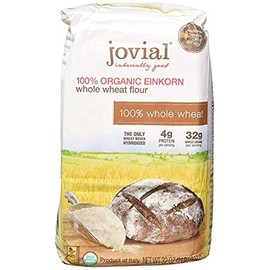 JOVIAL Whole Wheat Einkorn Flour, 32 OZ (4 Pack)