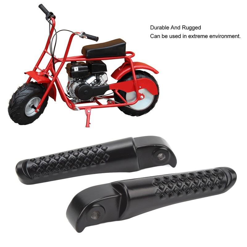 2Pcs Front Foot Peg Bracket Left And Right Black Footrest