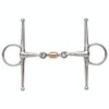Full Cheek Snaffle with Copper Peanut Bits with Rollers Full