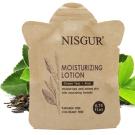 NISGUR Travel Size Body Wash Bulk 0.75 oz 200 Pack Eco Hotel Bath Gel Kraft Paper Pouch Travel Shower Gel Aloe and Green Tea Extract Infused Hotel Supplies and Toiletries for Guest