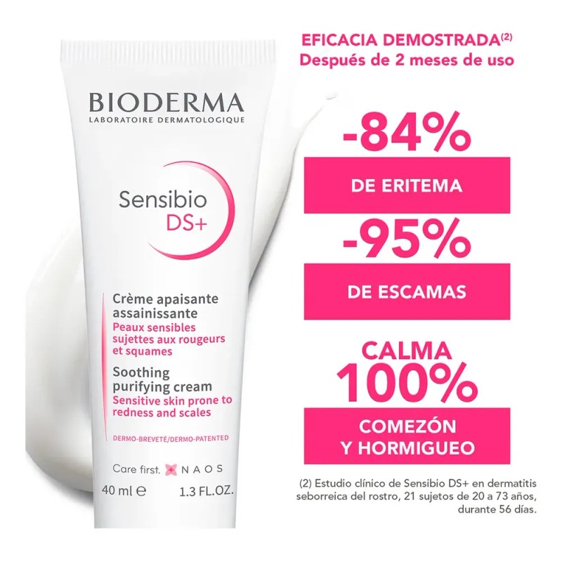 Bioderma Sensibio DS+ crema purificante suave 40 ml | calma