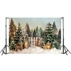 Haosphoto Christmas Backdrop for Photography 7X5FT Heavy Snow Backdrops Winter