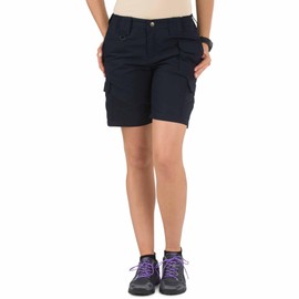 5.11 Tactical Women's Cargo Shorts, Taclite Pro 9" Ripstop, 6-Pockets, Dark Navy, Waist Size 8, Style 63071ABR