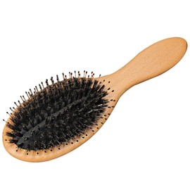 FRCOLOR Wavy Brush 2pcs Pig Bristle Solid Wood Comb Women Massage Brush Combs for Women Massage Paddle Hair Comb Hair Brush for Women Bamboo Hair Brush Bamboo Brush Styling Comb Miss Smooth Bristle Hairbrush