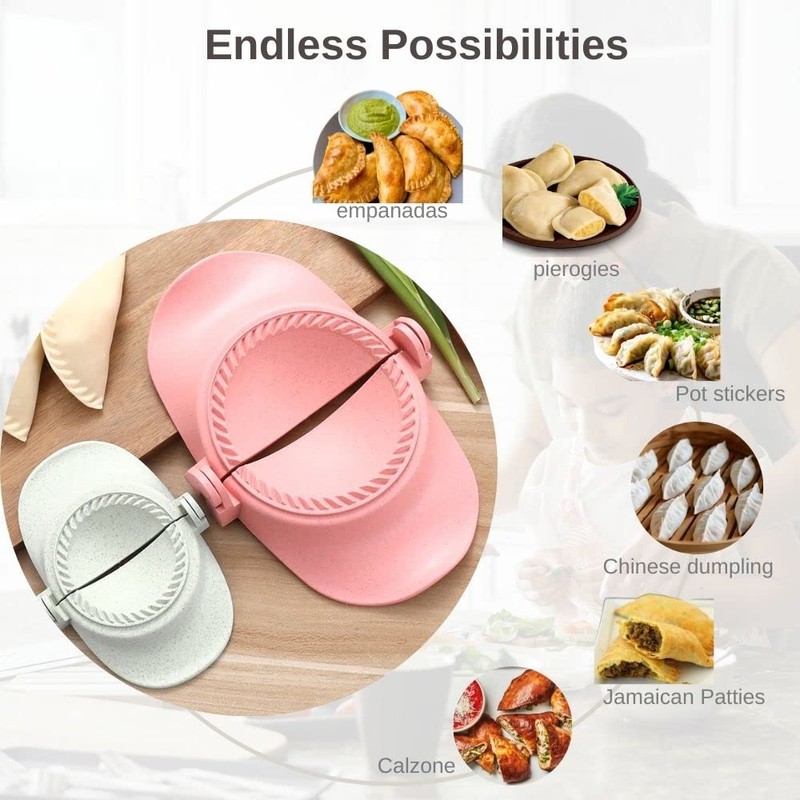 MUMSUNG Empanada Press, 3size (4"+3"+2.6") Professional Dumpling Maker Mold Kit,
