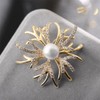 Snowflake Brooch Pin Corsage, Sweater Dress Shawl Jewelry Accessory Decor