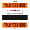 Custom Uniform Name Tape. Neon Orange, 4 Inch Sew on