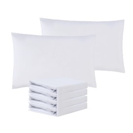 Sonia Moer Super Soft Brushed Microfibre Pillowcases - Non Iron Breathable Hypoallergenic Pillowcases set of 4- White