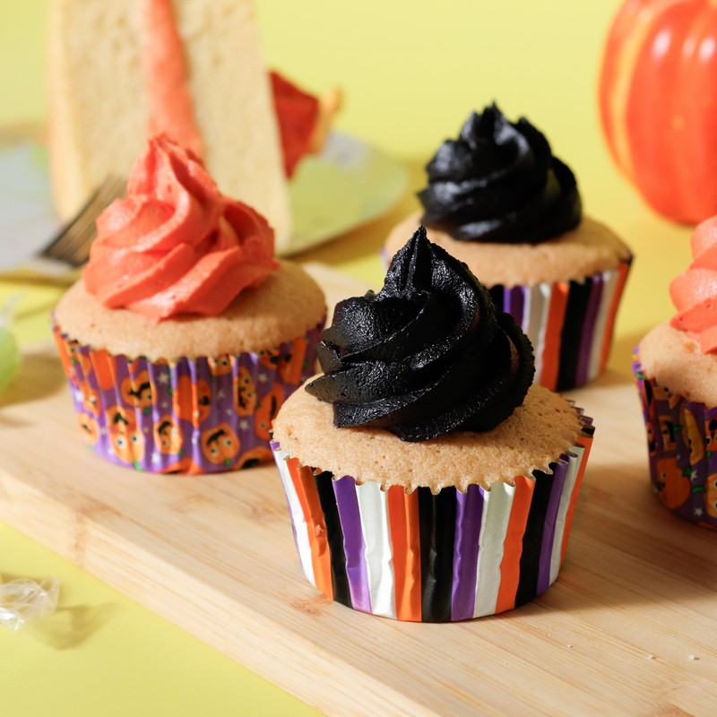 PME Halloween Foil-Lined Cupcake Cases - Pumpkin Party (Pack of