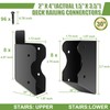 8 Pair 30° Deck Railing Bracket Stair Connector Stainless Steel