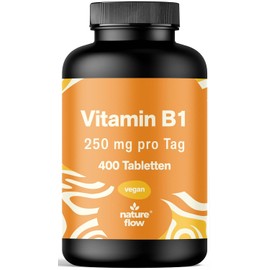 Vitamin B1 High Dose - 400 Tablets with 250 mg - Vitamin B 1 Thiamine - Vit B1 Laboratory Tested, Vegan & Produced in Germany - Packaging May Vary