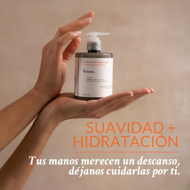 Crema Nutritiva para Manos | Con Té Verde, Aloe Vera