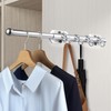 LOMILD 12" Valet Rod for Closet Pull Out with 4