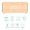 Digital Wooden Alarm Clock LED Smart Bluetooth Speaker 15W Wireless
