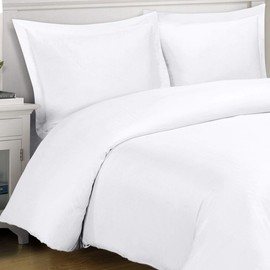 King / Cal-King White Silky Soft 100% Bamboo Viscose Duvet Covers 100% Viscose from Bamboo Duvet Cover Sets