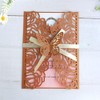 MillaSaw Floral Wedding Invitation Set With Blank Insert Envelope and