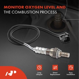 A-Premium O2 Oxygen Sensor Compatible with Honda Accord 2008-2009 3.5L, Downstream Front and Rear, 2-PC Set, Replace# 14517419