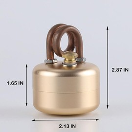 Mini Alcohol Camping Stove – Lightweight Brass & Aluminum Spirit Burner with Stand | Faster Heating – Perfect for Backpacking, Hiking & Brewing Piping Hot Tea/Coffee