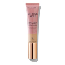 Second Skin Dewy Liquid Mineral Foundation from Sculpted by Aimee (Light Golden 3.75) - 32ml Cruelty-Free, Vegan Liquid Face Foundation for Medium Coverage with SPF 50