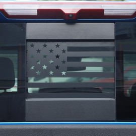 Linskip Center Sliding Window Decal for 2019-2025 Chevy Silverado & GMC Sierra 1500 Accessories, Compatible With Center Back Glass Vinyl Decals, Precut Sticker