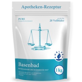 Helfe Base Bath (1 kg) - Basic Bath Salt for Detoxification, Deacidification & Skin Care - Bath Additive for Full Bath, Foot Bath, Seat Bath or Basic Wrap