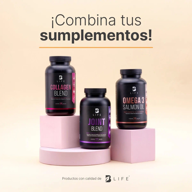 Suplemento Para Articulaciones De 200 Cápsulas. B Life Sin Sabor