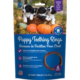 N-Bone N-Bone Puppy Teething Ring Pumpkin Flavor 7.2 OZ/(6 Pack)