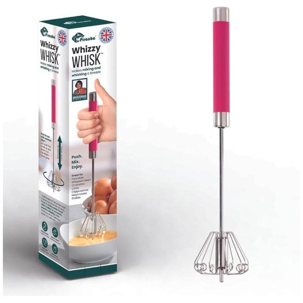 Piranha Whizzy Whisk, Handheld, Manual , Push Whisk with 10