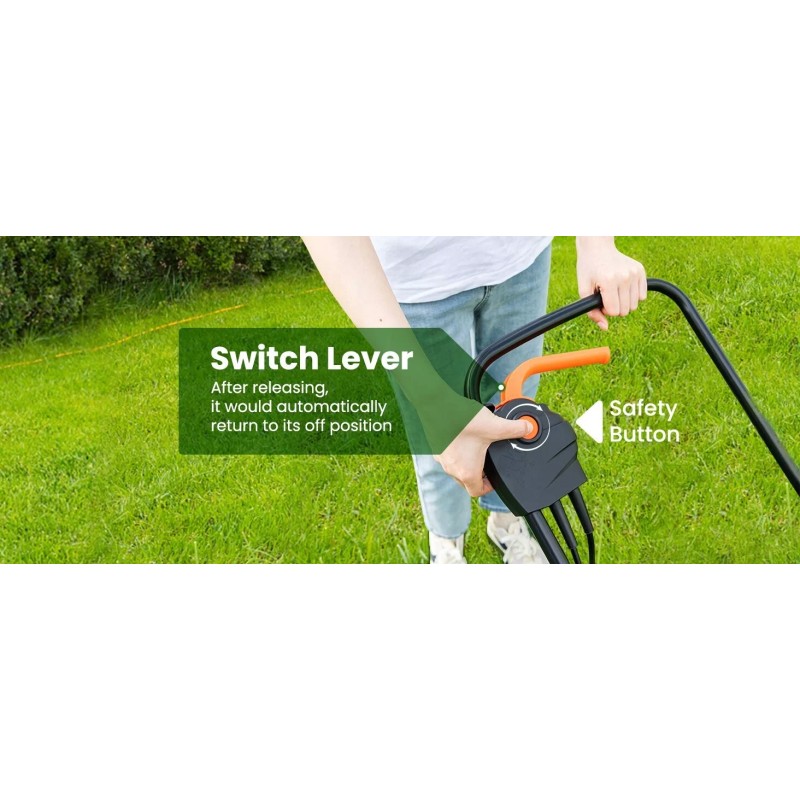 Costway 12-AMP 13.5" Corded Electric Grass Corded Lawn Mower Adjustable