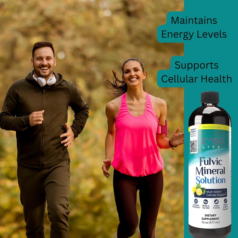 Ameo Life Fulvic Acid Mineral - Supporting Gut, Digestion, Brain