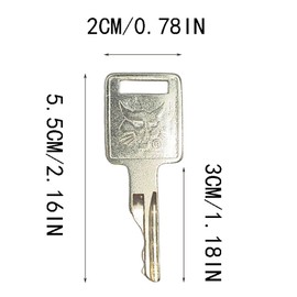 15PCS D250 Ignition Keys 6693241 6709527 A77313 307852A1 714602,Replacement for Bob-cat Skid Steer Loader A220 A300 T110 T140 T180 T190 T200 T250 T300 T320 T450 T550 S100 S130 S150 S160