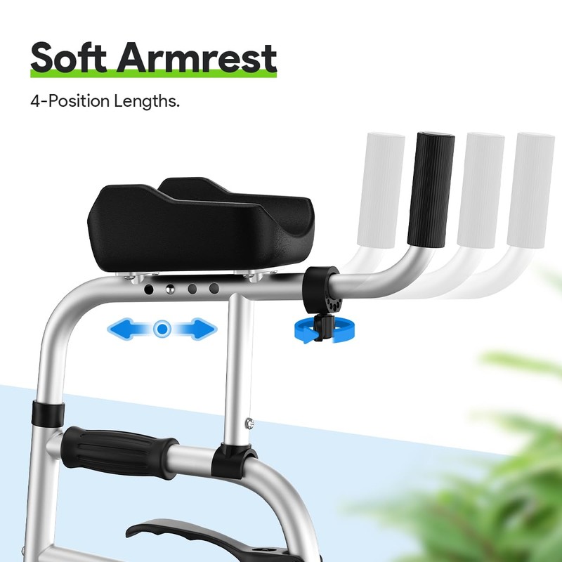 Delog Folding Walker for Senior - Platform Walker with 5’’